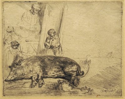 The Hog by Rembrandt van Rijn